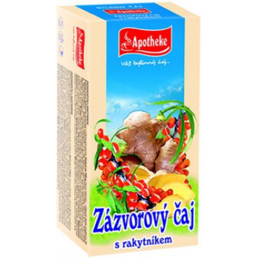 Apotheke: Zázvorový čaj s rakytníkem 20x1,5g