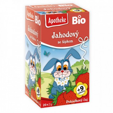 Apotheke: Čaj Jahodový se šípky BIO 20x2g