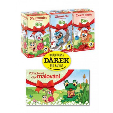 Apotheke: Pohádkový čaj 3 druhy + omalovánky 3x20x2g