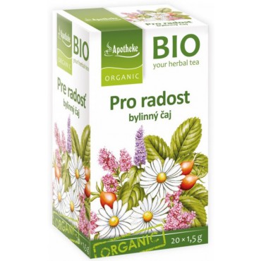 Apotheke: Pro radost bylinný čaj BIO 20x1,5g
