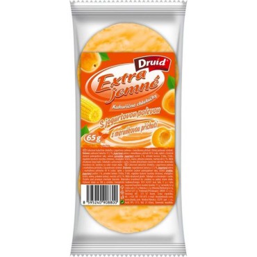 Druid: Chlebíčky kukuřičné v jogurtové polevě s meruňkovou příchutí 65g