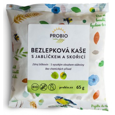 Bezlepková kaše s jablíčkem a skořicí BIO 65g