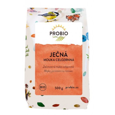 Ječná mouka celozrnná jemně mletá BIO 500g