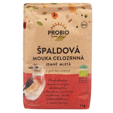 Mouka špaldová celozrnná jemně mletá BIO 1kg