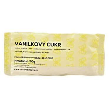 Vanilkový cukr s fruktózou 50g