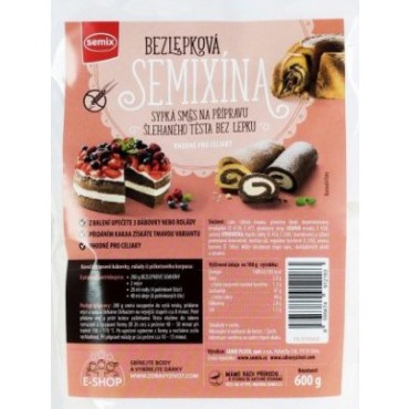 Bezlepková směs Semixína 600g