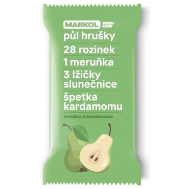 Markol Tyčinka hrušková s kardamonem RAW 40g