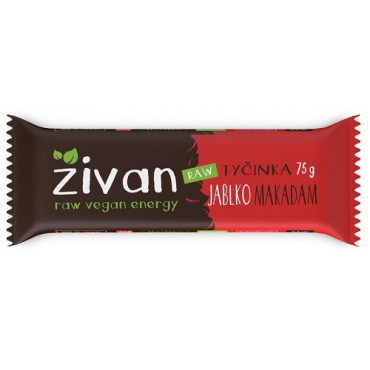 Živan: Tyčinka jablko & makadam 75g