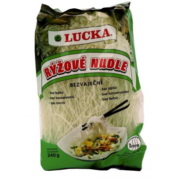 Těstoviny rýžové nudle bezlepkové 1 mm 240g