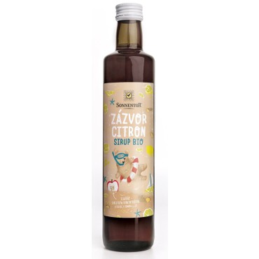 Sonnentor: Zázvor & citron sirup BIO 500 ml