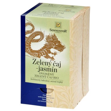 Sonnentor: Zelený čaj jasmín BIO 18x1,5g