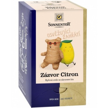 Sonnentor: Čaj Zázvor Citron BIO 18x1,8g