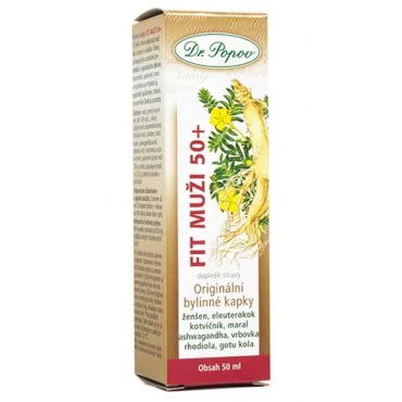 Dr.Popov: Tinktura Fit muži 50+ 50ml