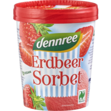 Dennree Zmrzlina ovocná Jahoda BIO 500ml