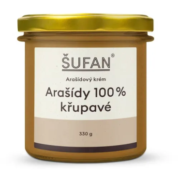 Šufan: Arašídový krém 100% křupavý 330g