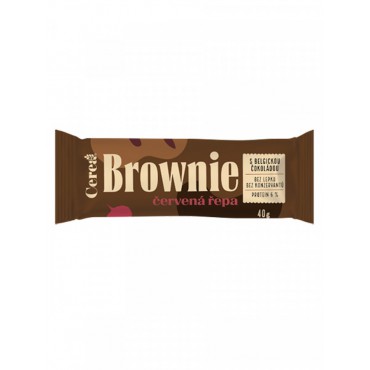 Brownie tyčinka s belgickou čokoládou a červenou řepou 40g