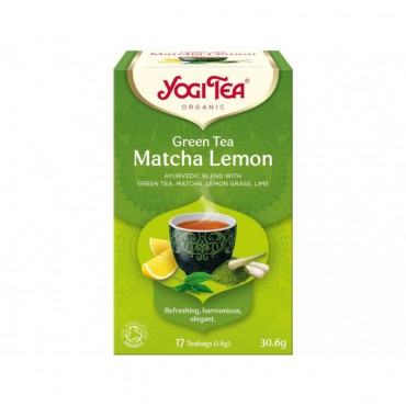Yogi Tea: Zelený čaj Matcha Citrón BIO 17x1,8g 