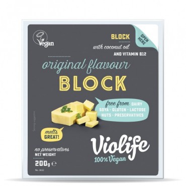 Violife: Rostlinný sýr Original blok BIO 200g