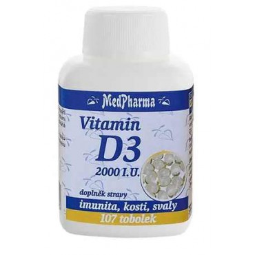 Vitamín D3 2000 I.U. 107tbl.