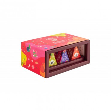 ETS: Dárková vánoční kolekce12 pyramidek BIO 12x2g