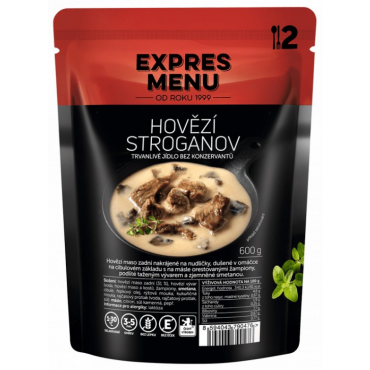 EXPRES MENU: Hovězí Stroganoff bezlepkové 600g