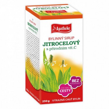 Apotheke: Bylinný sirup Jitrocelový 250g