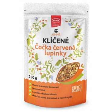 Lupínky z červené čočky klíčené bezlepkové 250g