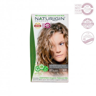 Naturigin barva na vlasy LIGHT ASH BLONDE 8.1