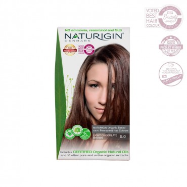 Naturigin barva na vlasy LIGHT CHOCOLATE BROWN 5.0
