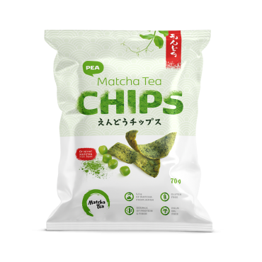Matcha Tea Chips hrachové 70g