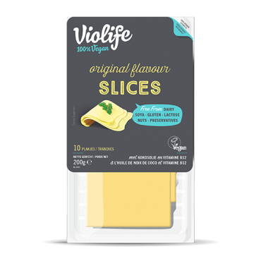 Violife: Rostlinný sýr Original plátky 100g 