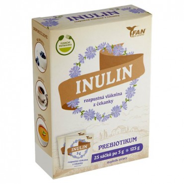 Inulin rozpustná vláknina  25x5g