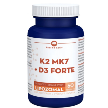 Lipozomal Vitamín K2 MK7+D3 forte 60cps
