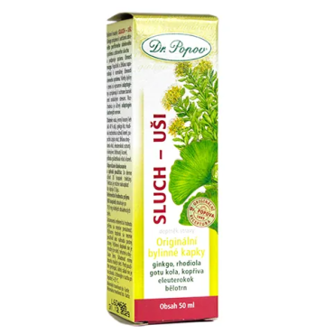 Dr. Popov: Tinktura Sluch - uši 50ml