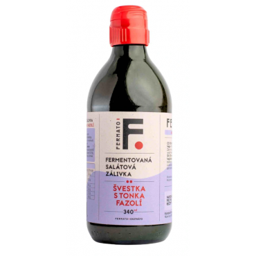 Fermato: Fermentovaná rajčatová zálivka Švestka s tonka fazolí 340ml