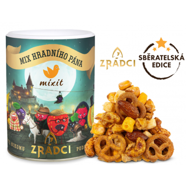 Mixit: Mix hradního pána - Sýr, crunchy corn, oříšky a preclíky 230g