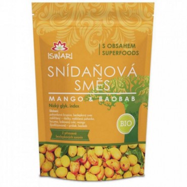 Snídaňová směs mango & baobab BIO 300g