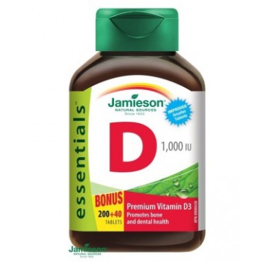 Jamienson: Vitamín D3 1000 IU 200+40tbl.