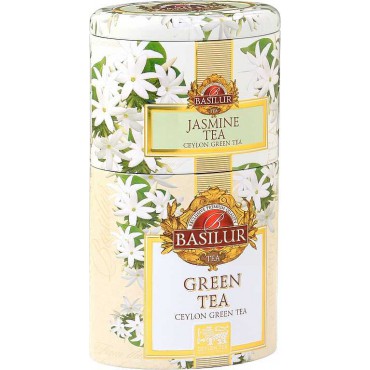 Basilur: 2v1 Jasmine & Green plech 30g+70g