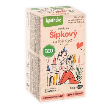 Apotheke:Dětský čaj Šípkový na běž.pití BIO20x1,8g