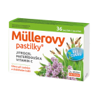 Müllerovy pastilky jitrocel, mateřídouška bez cukru 36ks