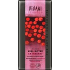 Vivani: Čokoláda hořká 70% brusinky BIO 100g