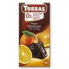 Torras: Hořká čokoláda s pomerančem bez cukru 75g