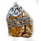 Křupavý chlebík s česnekem a chia 200g