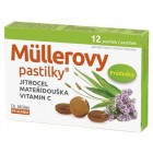 Müllerovy pastilky jitrocel, mateřídouška + vit.C 12ks