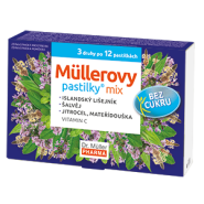 Müllerovy pastilky MIX bez cukru 36ks